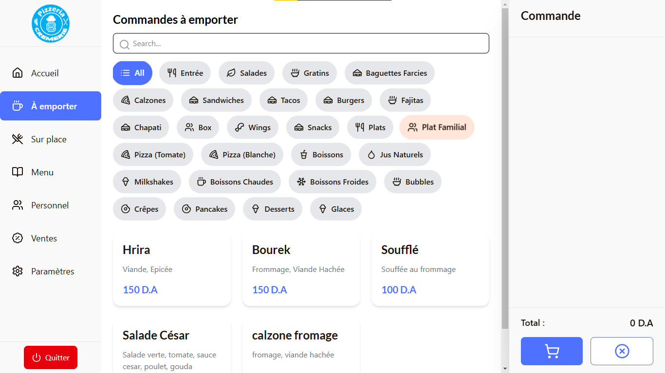 Point of Sale Takeaway